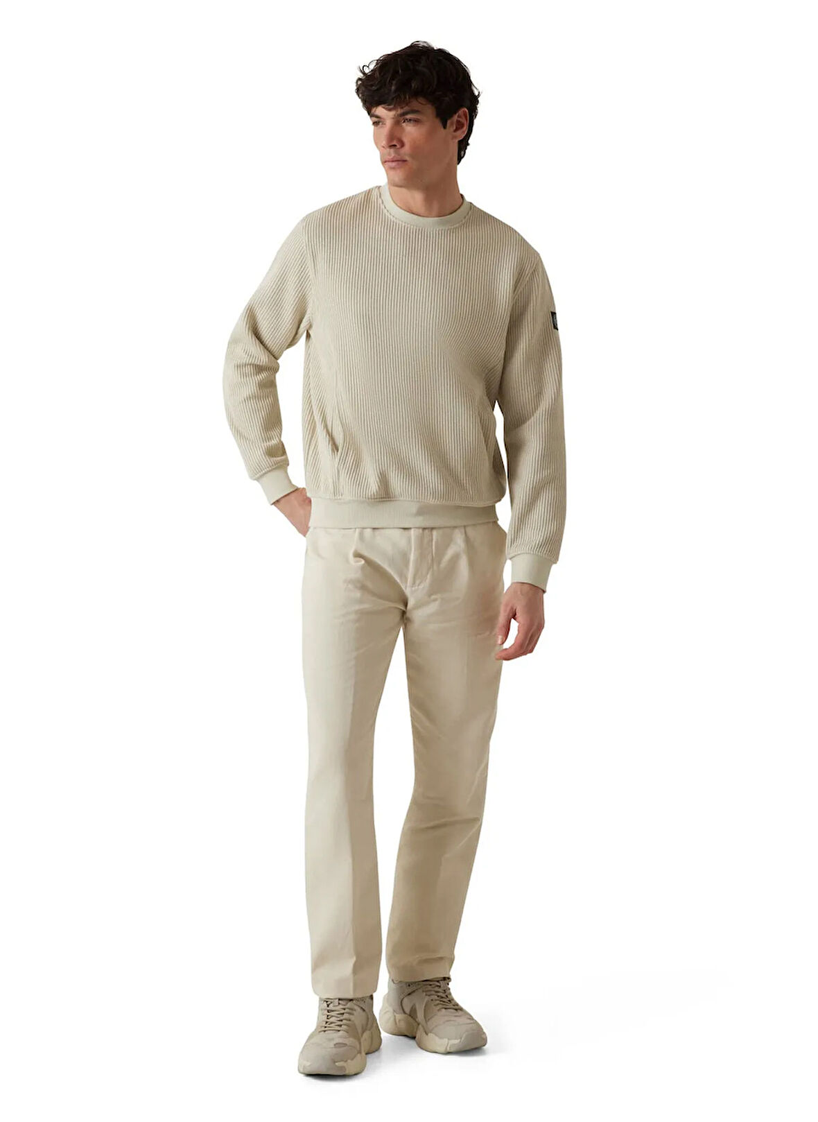 Guess Normal Bel Regular Fit Ekru Erkek Chino Pantolon M5BB76W1981-G1CV Taylor Erkek Regu