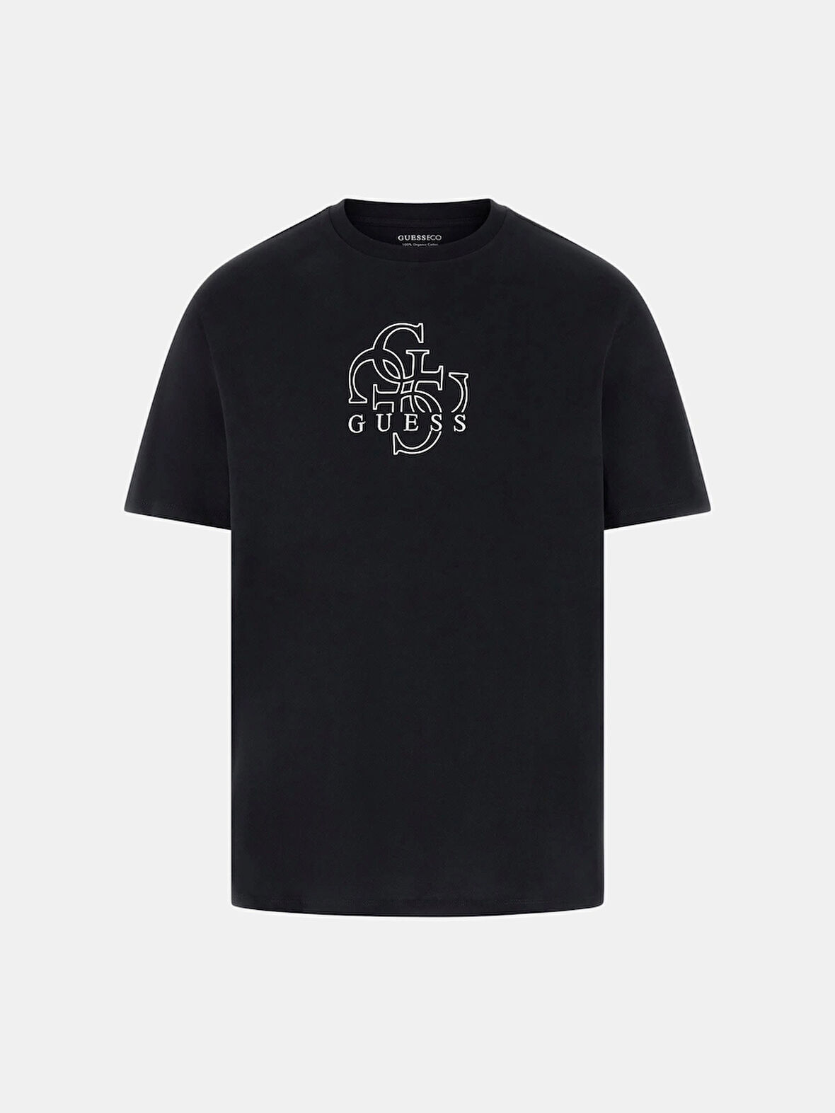 Guess Quattro Erkek Siyah Regular Fit T-Shirt M5BI76I3Z14-JBLK