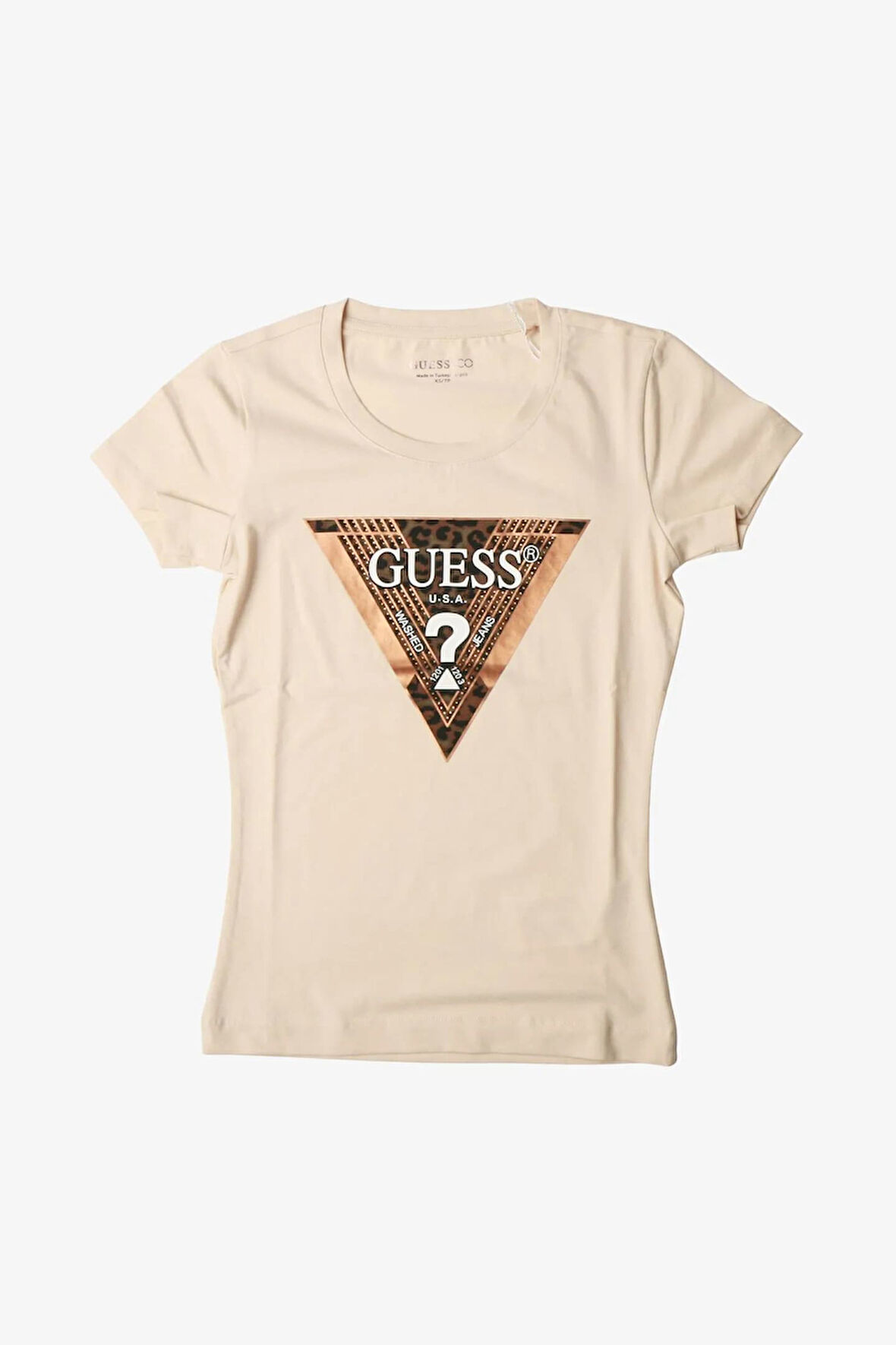 Kadın Leo Slim Fit T-Shirt - Krem | XS