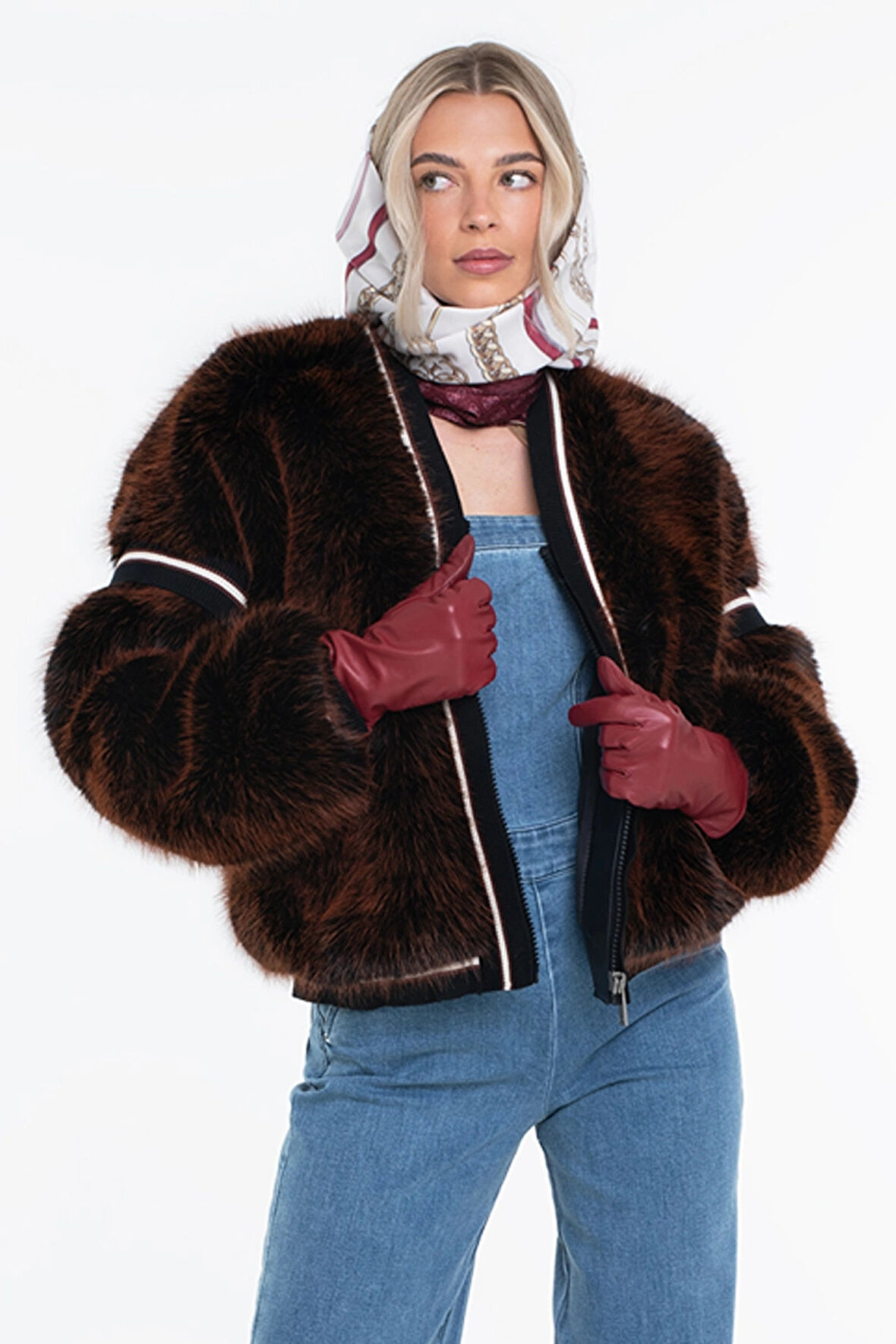 Guess Katia Kadın Çok Renkli Kürk W5BL67W3790-FNH1