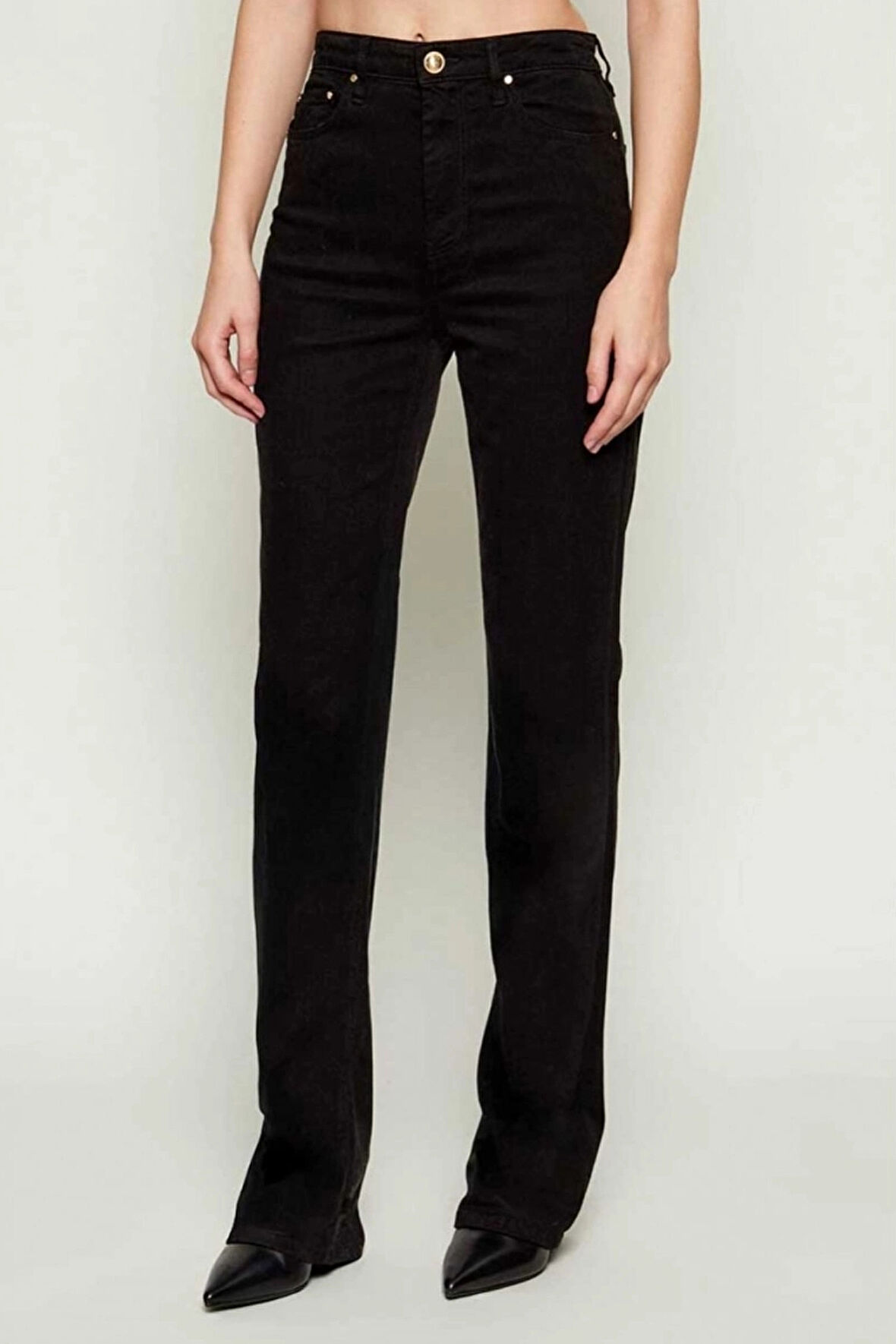 Guess Euphoria Kadın Siyah Modal Karışımlı Regular Fit Pantolon W5BA33WFQYB-JBLK