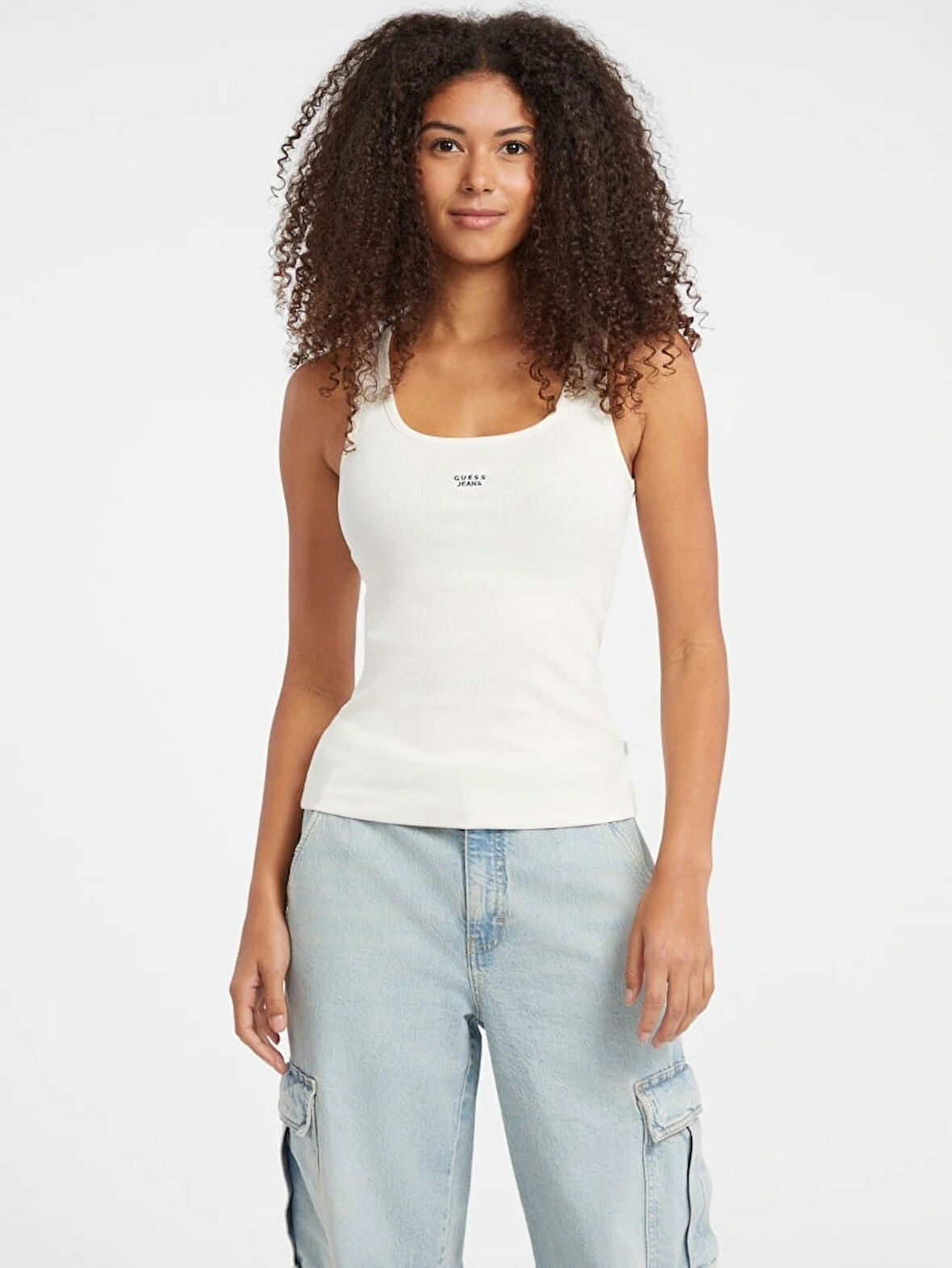 Guess Kadın Krem Top W5BP04KA0H1-G053