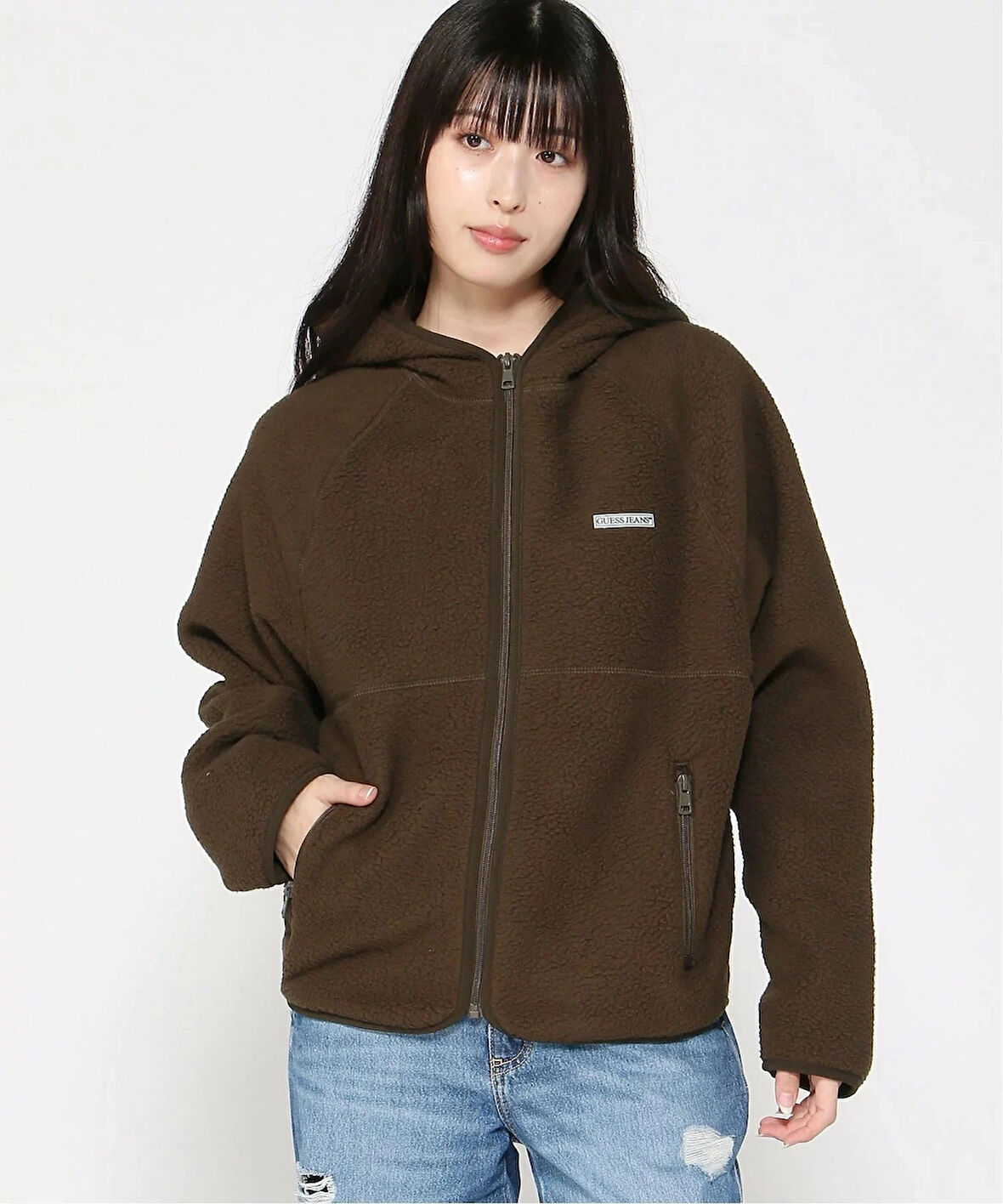 Guess Jeans Kadın Kahverengi Sweatshirt W5BQ20K1042-G1Y7