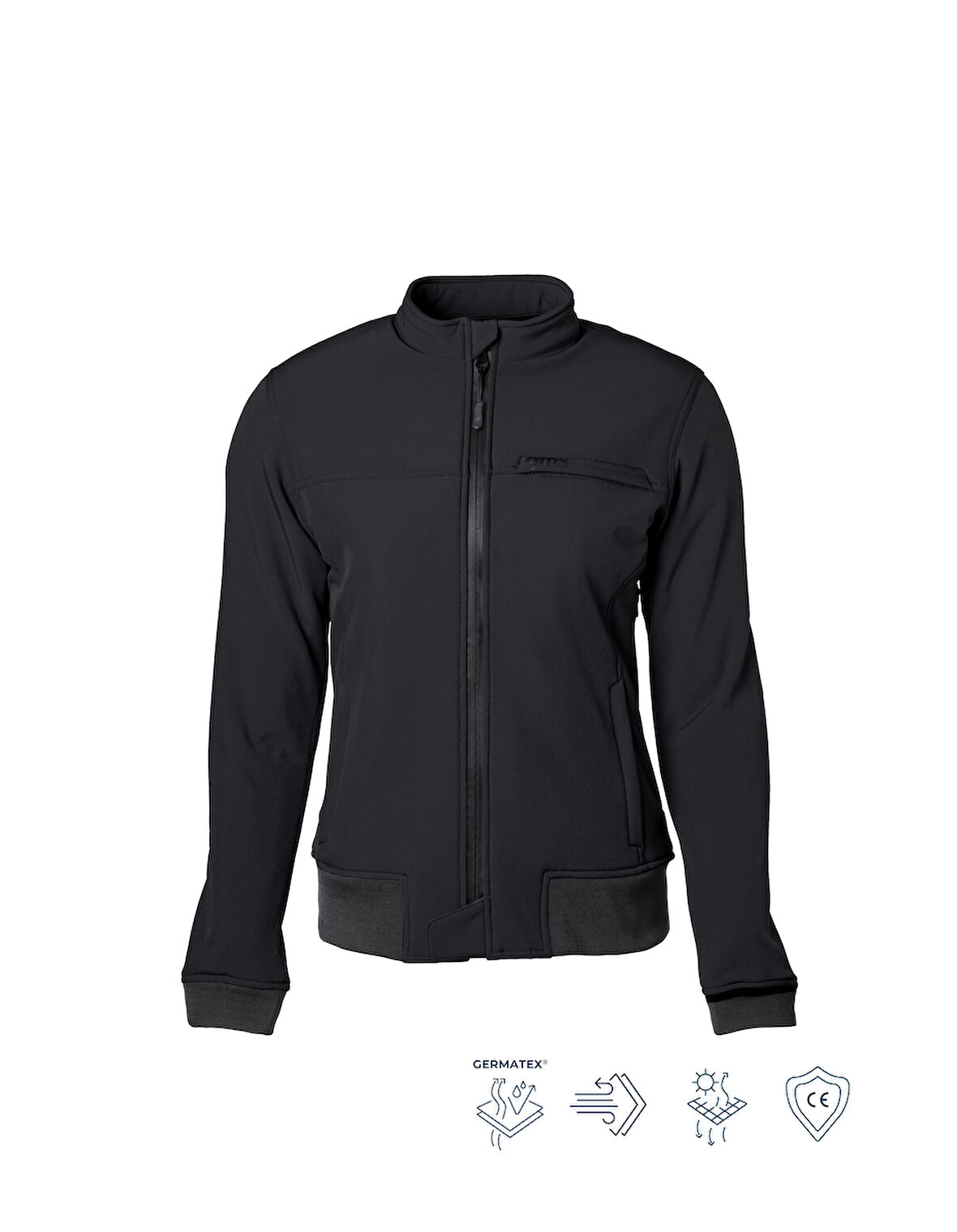 METROPOLE Softshell Korumalı Motosiklet Montu Siyah – Su ve Rüzgar Geçirmez