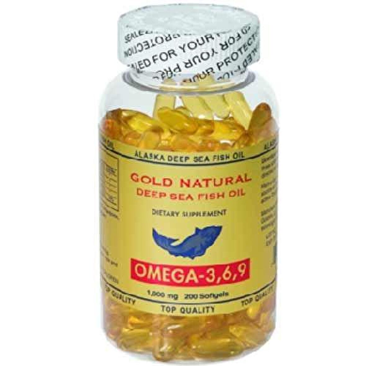 Gold Natural Omega 3-6-9 1000MG. 200 Softgels