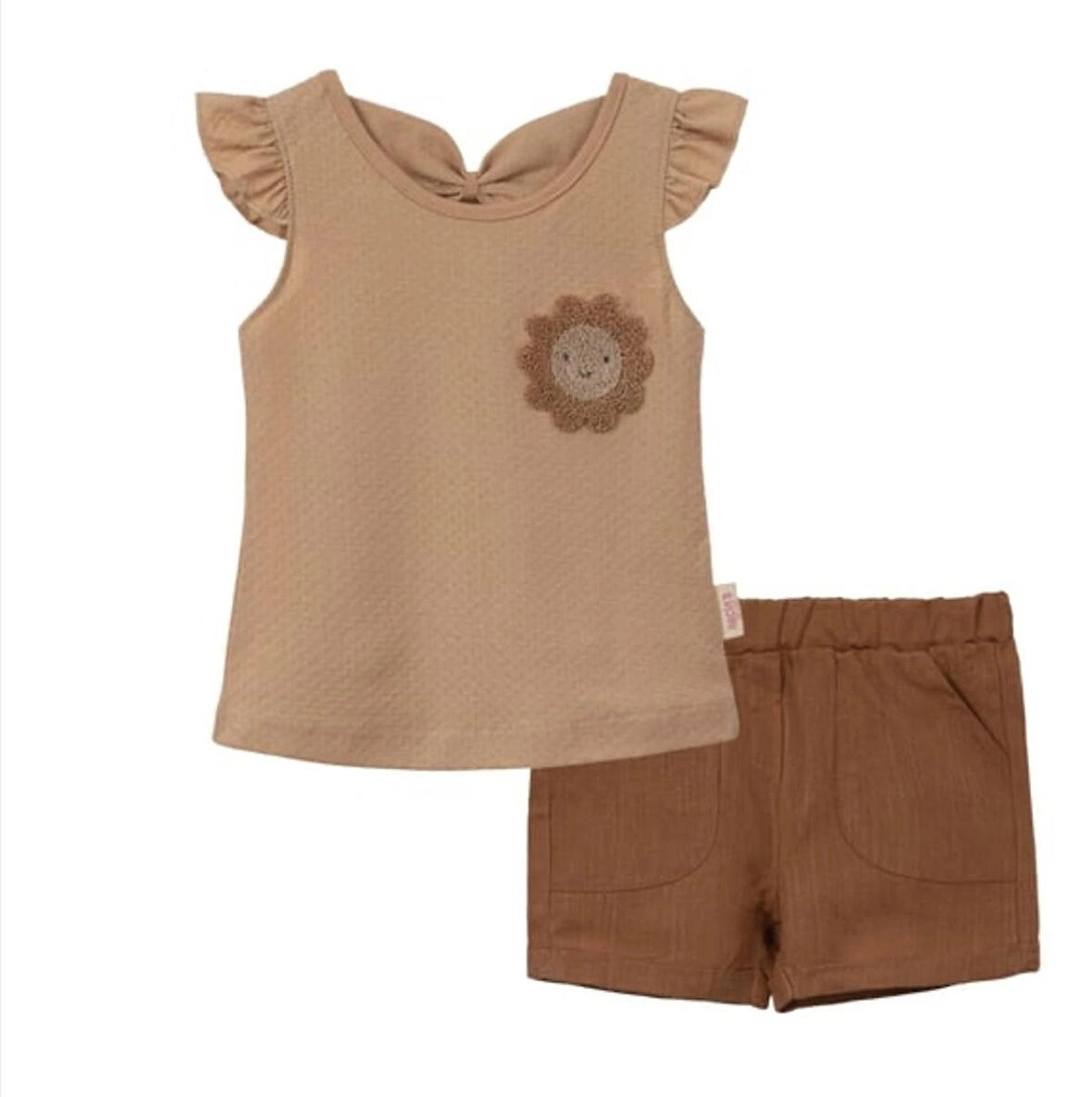 KIZ BEBEK ŞIK İKİLİ ŞORTLU ALTÜST TAKIM