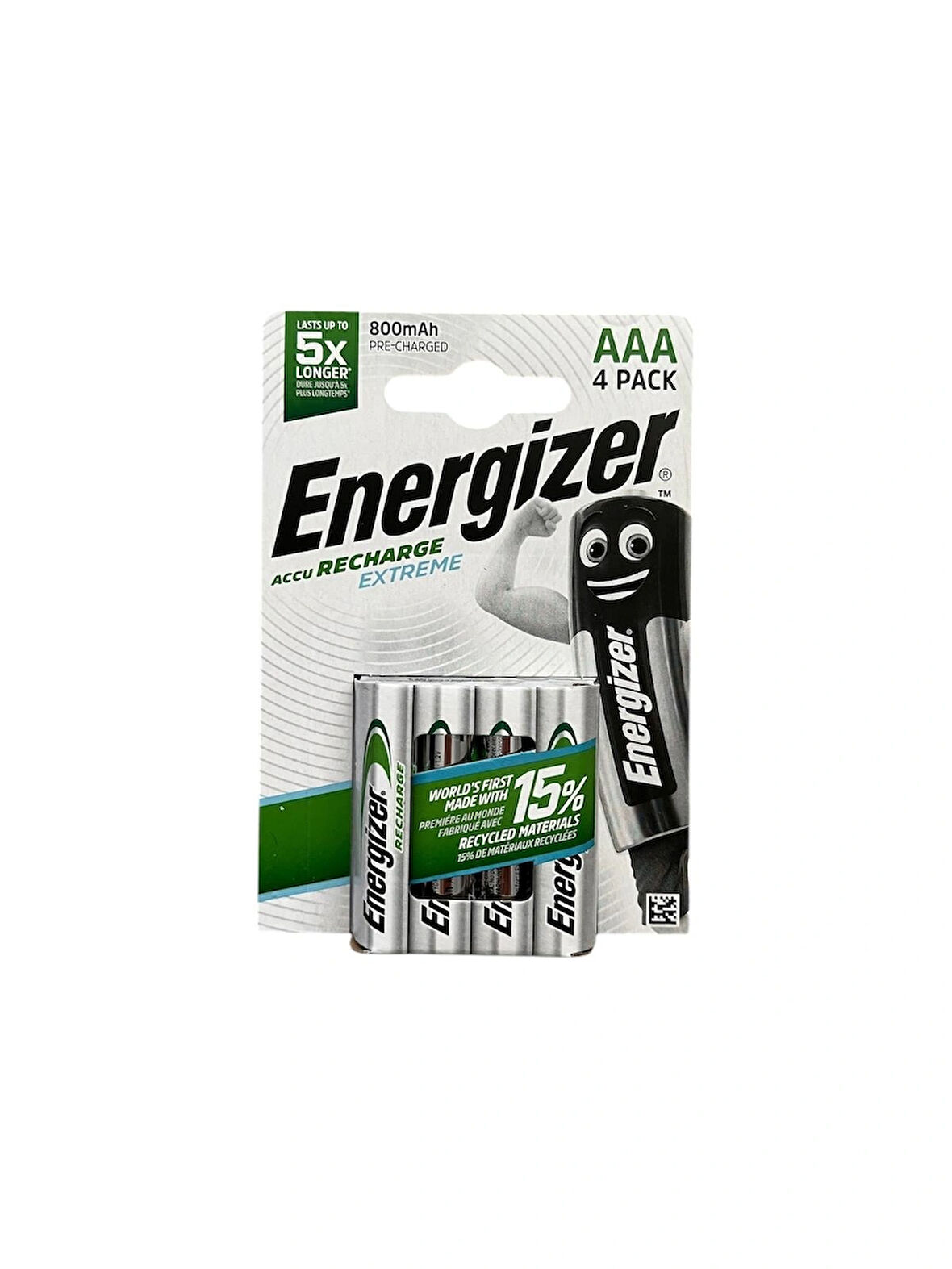 Energizer Recharge Şarjlı 800 mAh İnce Kalem 5x AAA Pil 4'lü 