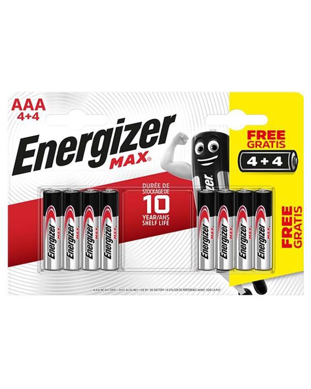 Energizer Max Alkaline AAA İnce Pil 4+4 AAA LR03