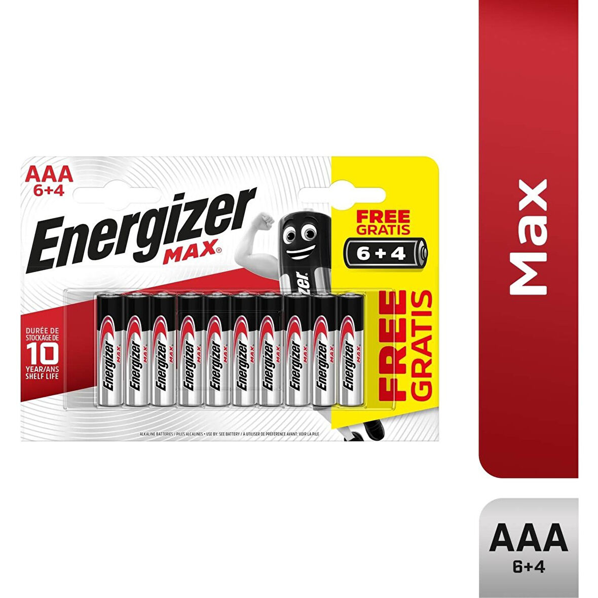 ENERGİZER İNCE PİL KUMANDA 6+4 ALKALİN AAA-LR03 EM3A6+4