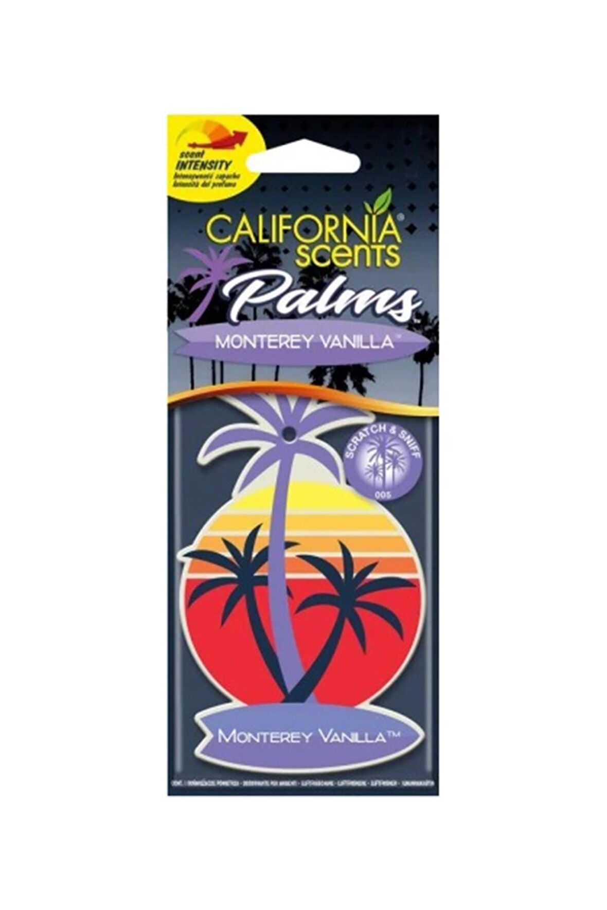 California Scents Palms "Montry Vanilla" Asma Koku 4'lü Set