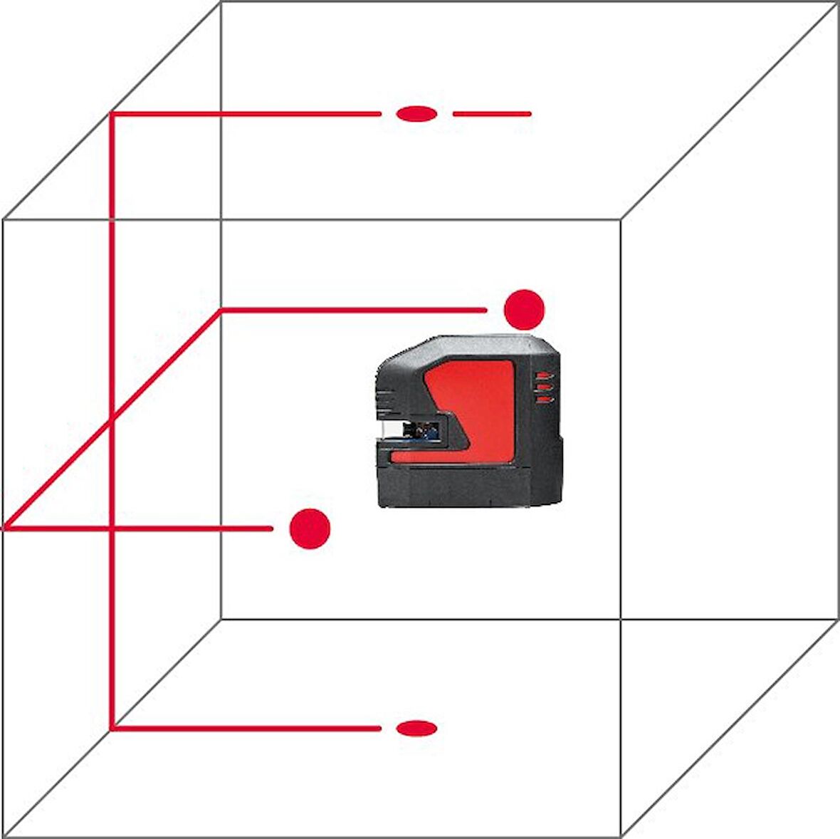 LEICA LINO L2P5 Şarjlı Çapraz Çizgili ve Nokta Şaküllü Lazer Terazi