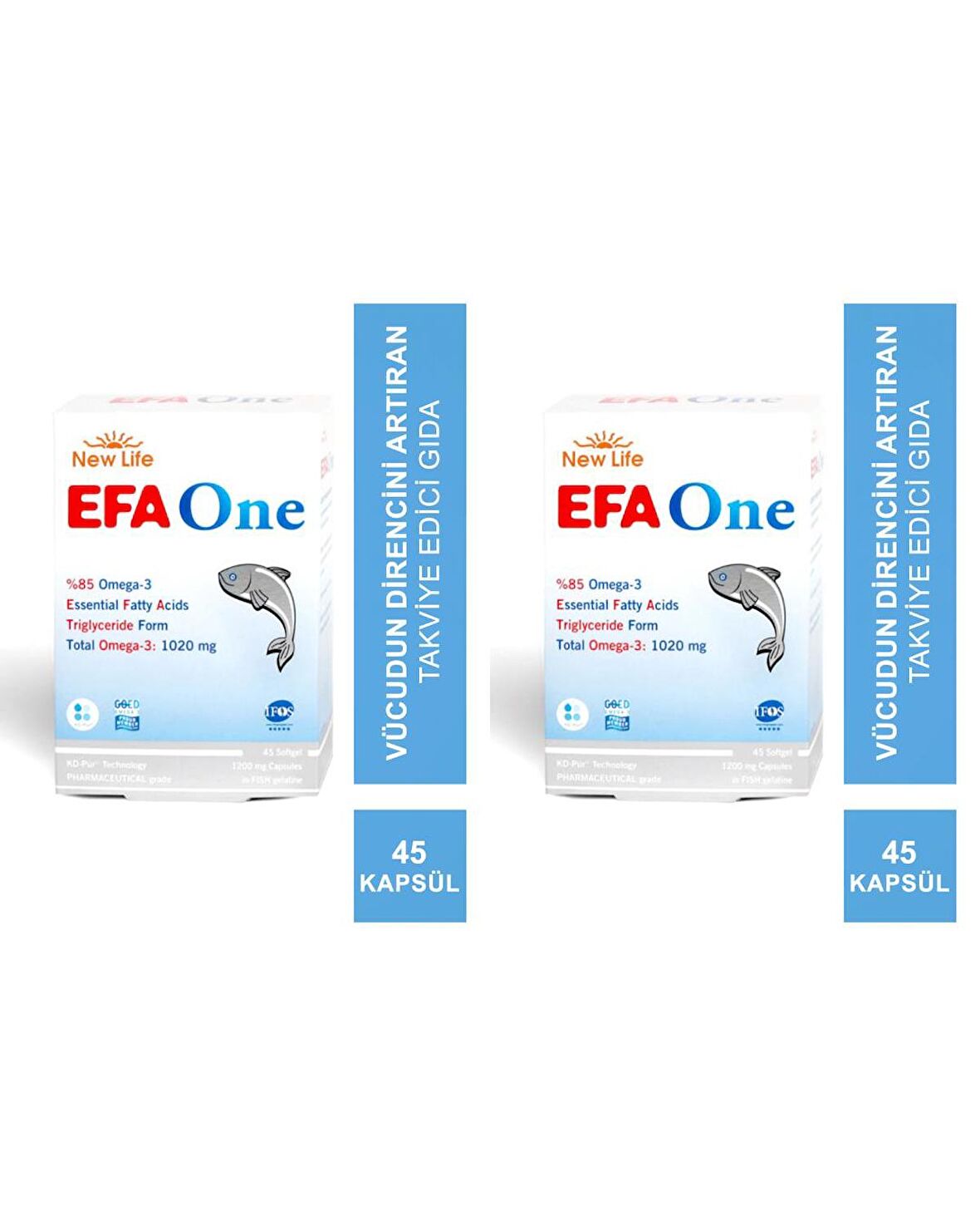 New Life EFA One 45 Softgel 2 Kutu