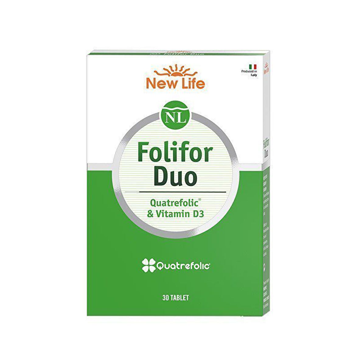 New Life Folifor Duo Vitamin D3 & Quatrefolic - 30 Tablet