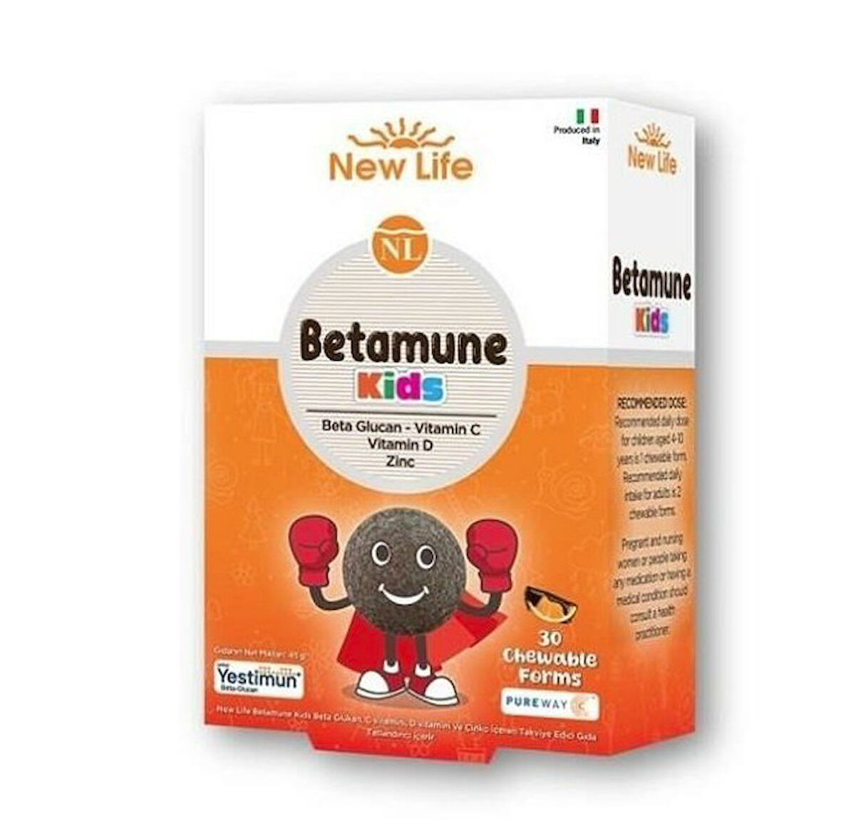 New Life Betamune Kids 30 Çiğneme Tableti