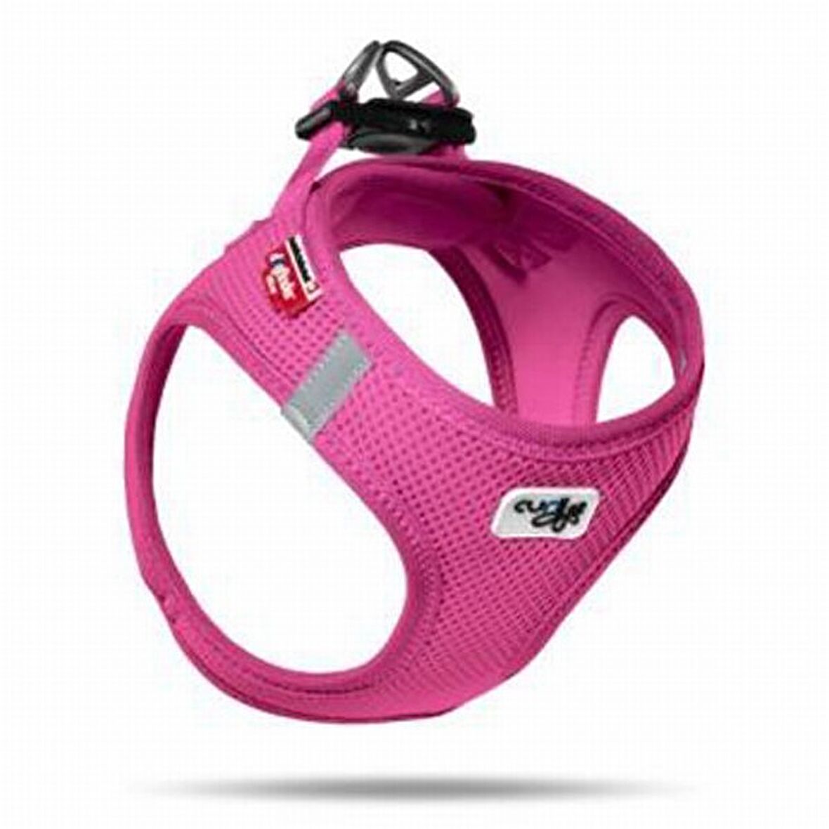 Curli Air-Mesh Küçük Irk Köpek Göğüs Tasması 26-30cm Fuşya 3XS
