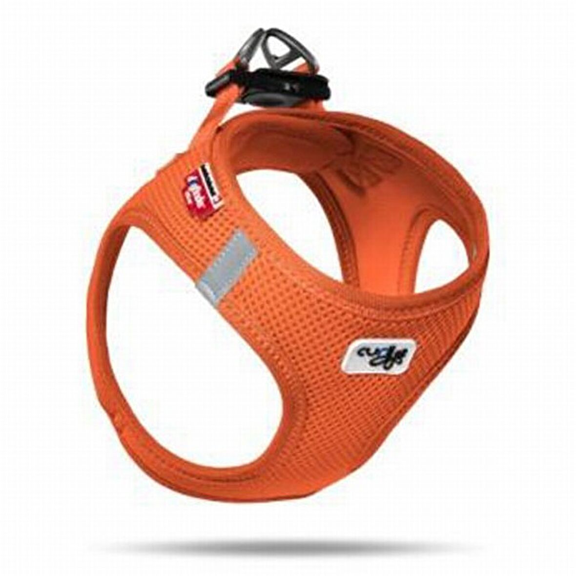 Curli Air-Mesh Küçük Irk Köpek Göğüs Tasması 26-30cm Turuncu 3XS