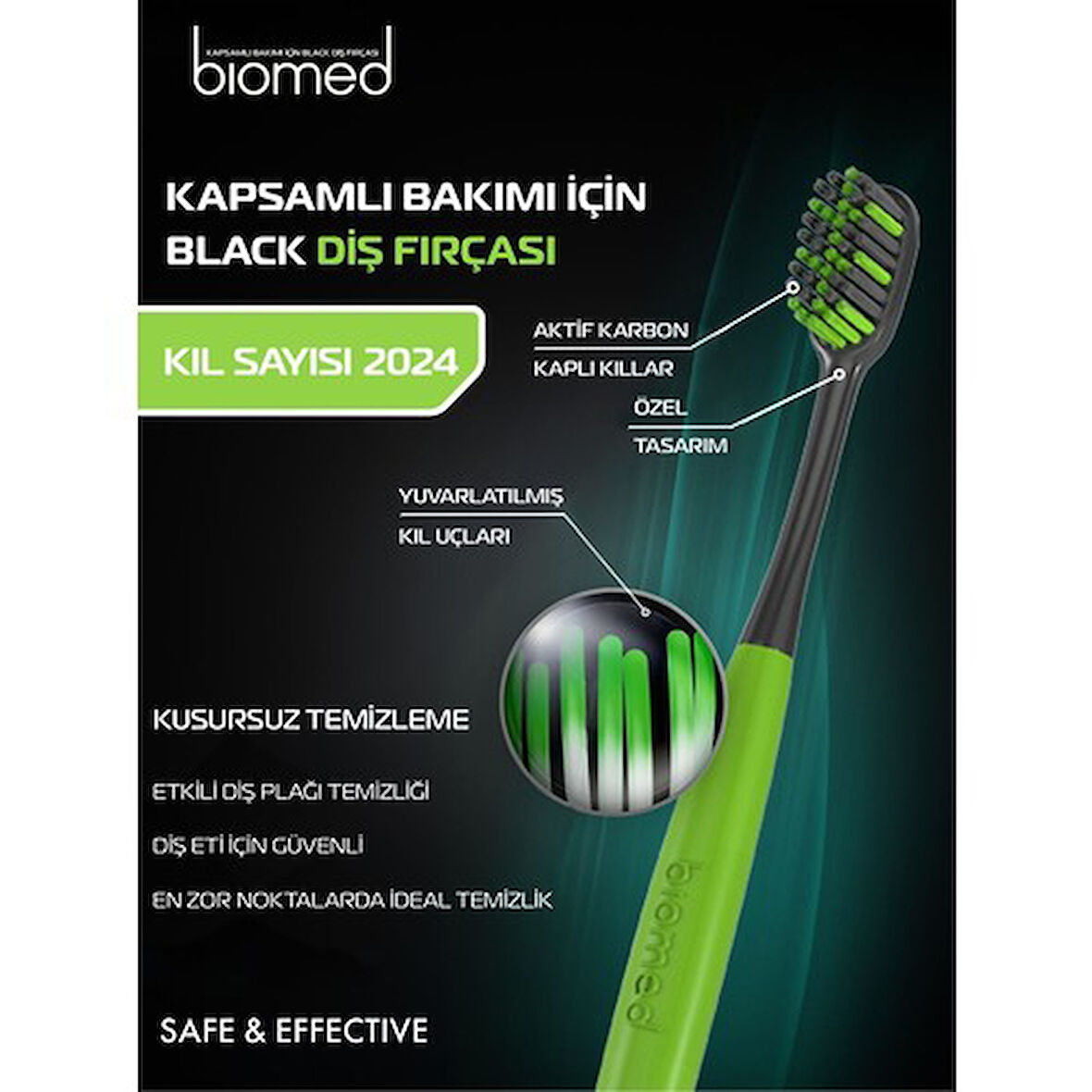 Biomed Black Diş Fırçası Medium