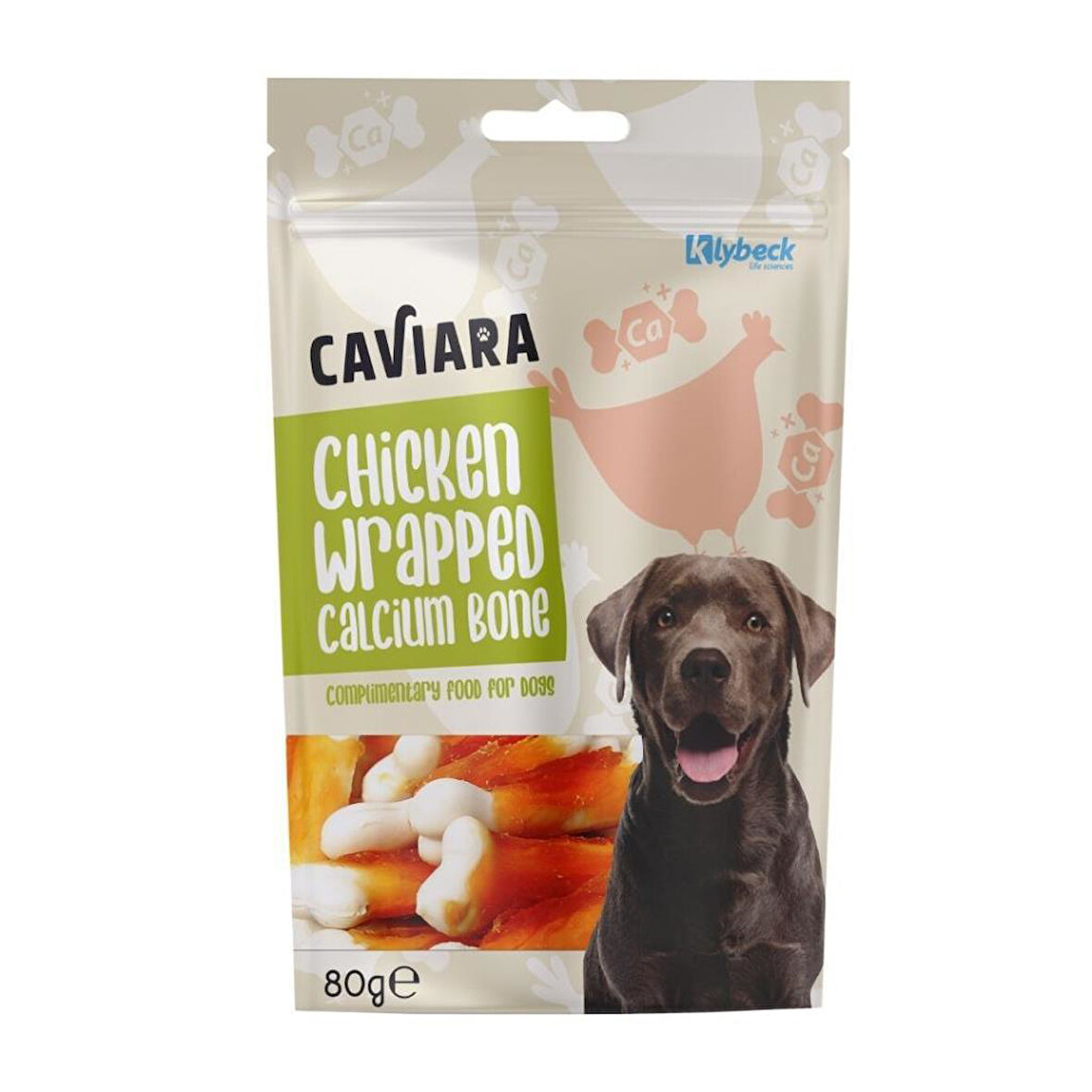 Caviara Tavuk Etli Kalsiyum Kemik Köpek Ödülü 80 Gr