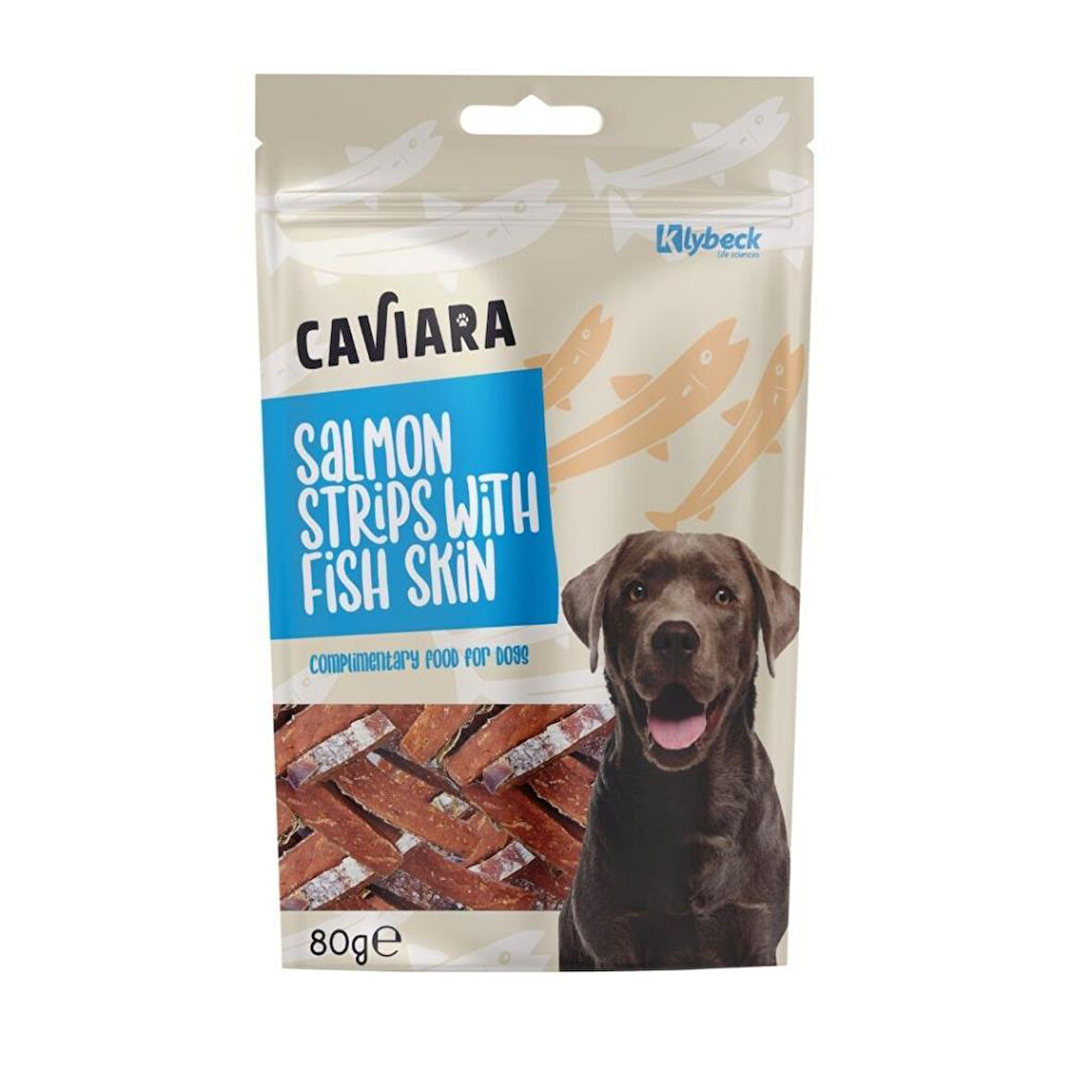 Caviara Balık Derisi ve Somon Dilimleri Köpek Ödülü 80 Gr