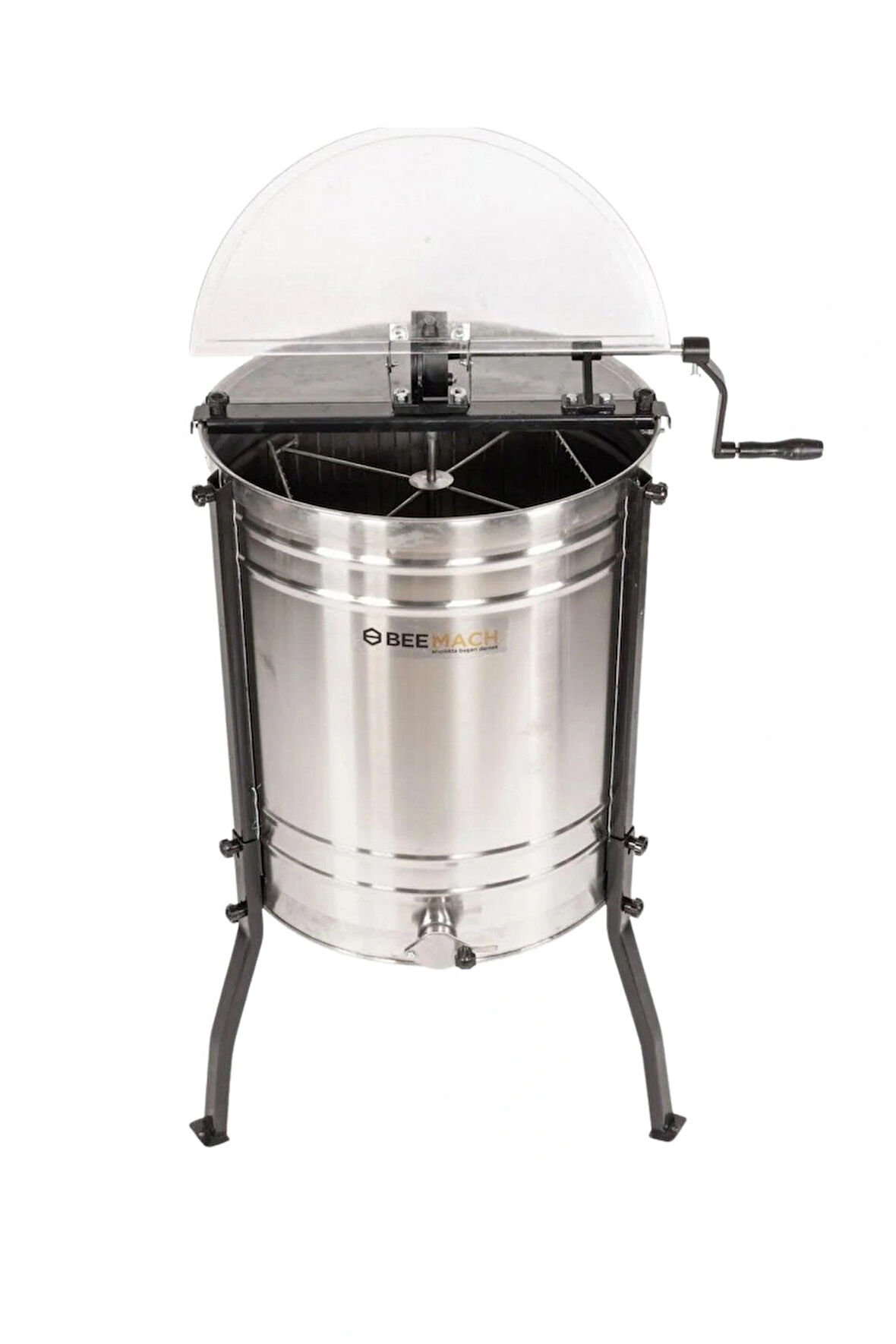 Beemach 304 Kalite 3 Tenekelik 4'lü Jumbo Manuel Bal Süzme Makinesi