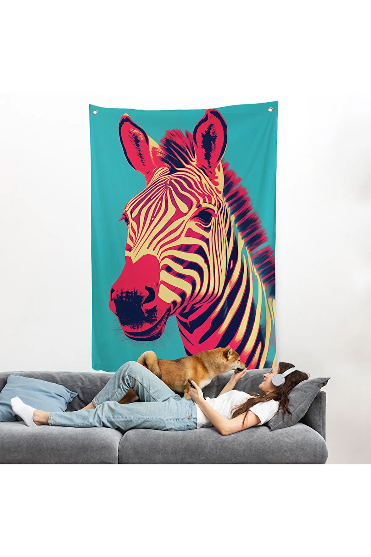 Zebra Duvar Örtüsü-7642