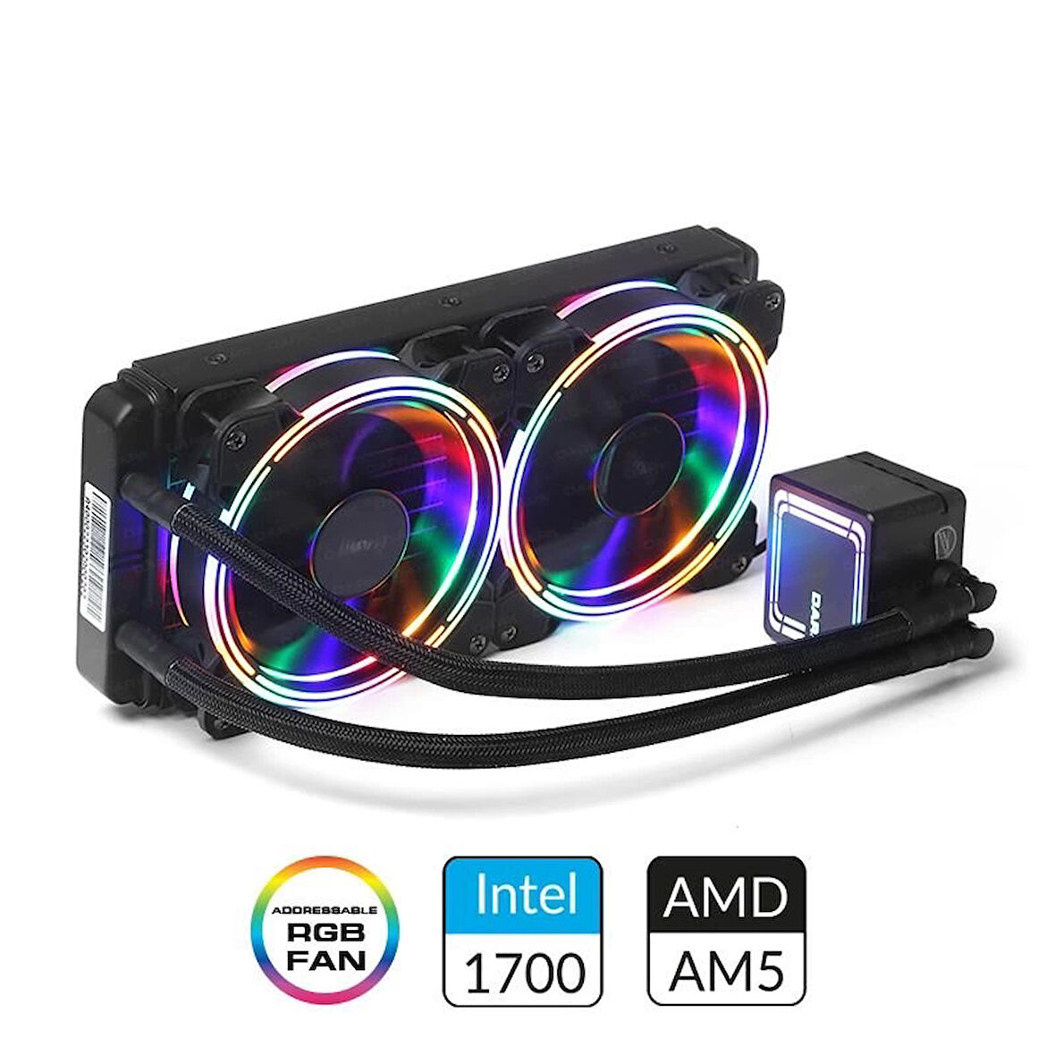 Dark Dkccw246 AQuaforce W246 240mm Fixed Rgb Ledli Sıvı Soğutma