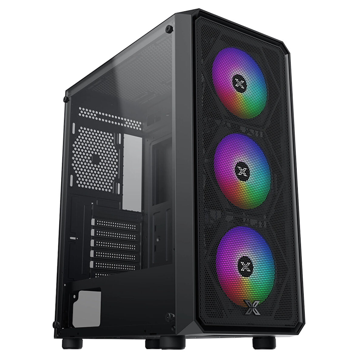 Xigmatek En46476, Duo X Odın Iı, 650w, Mesh Panel, Tempered Glass, Rgb, Atx Gamıng Kasa
