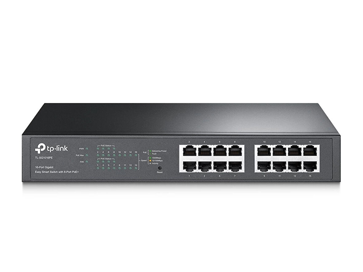 Tp-lınk Tl-sg1016pe 16port 10/100/1000 Yönetilebilir Poe Swıtch