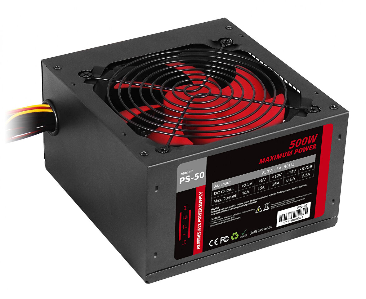 Hıper Ps-50 500w 12 Cm Fan Power Supply