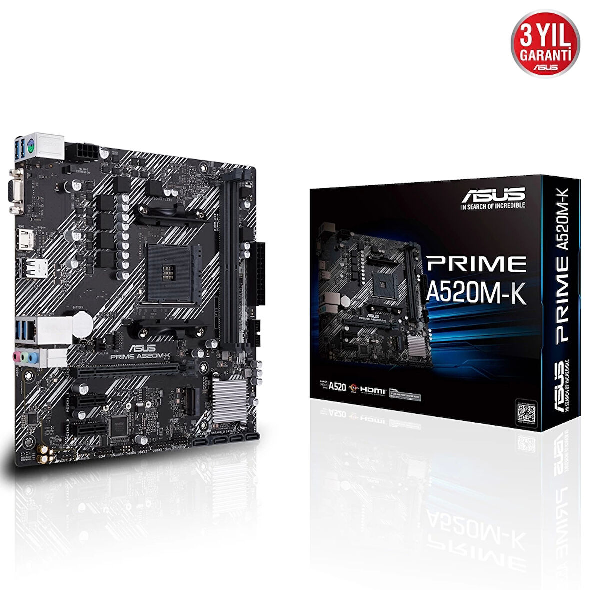 Asus Prıme A520m-k Ddr4 4600mhz Vga M.2 Matx Am4
