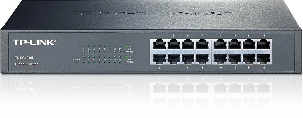 Tp-lınk Tl-sg1016d 16 Port Gıgabıt Desktop Rackmount Swıtch