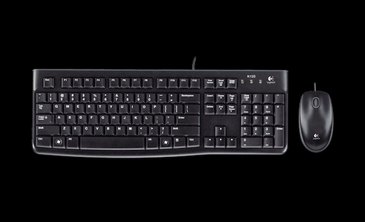 Logıtech Mk120 Tr Q Usb Kablolu Klavye Ve Mouse Set Siyah 920-002560