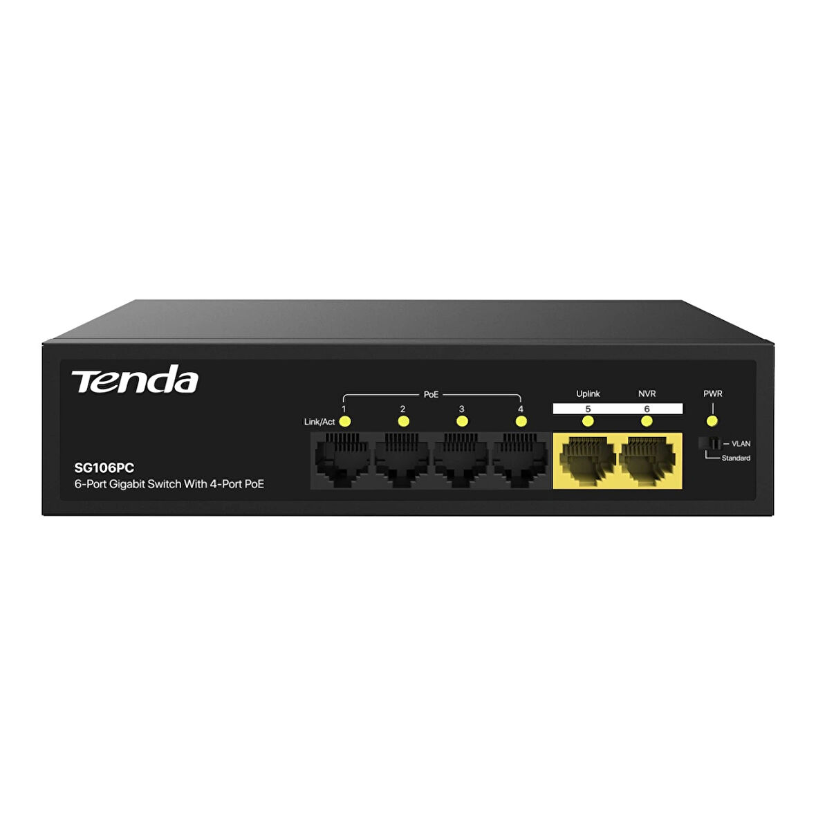 Tenda Sg106pc 6 Port Gıgabıt 10/100/1000 Poe Swıtch