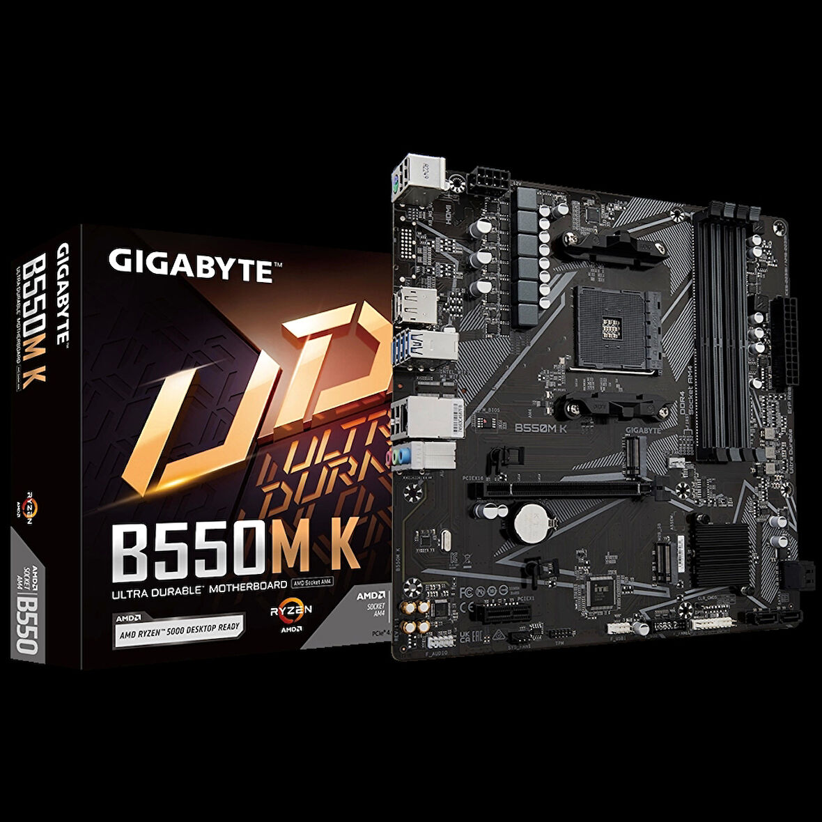 Gıgabyte B550m K Ddr4 4733mhz(oc) Hdmı M.2 Dp Matx Am4