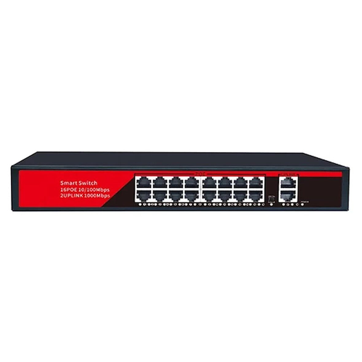 Ezcool Ez-16psf 16 Port 16xfe+2xge Gigabit Poe Switch 240w