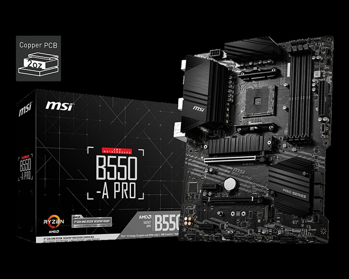 Msı B550-a Pro Ddr4 4400(oc)mhz Hdmı / Dp Atx Am4