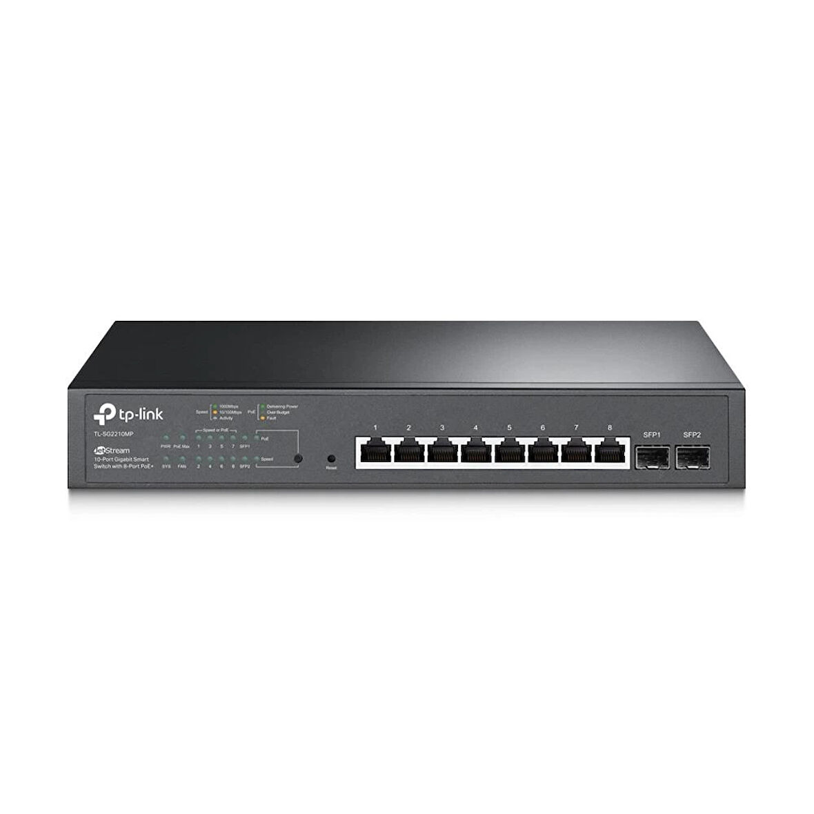 Tp-lınk Omada Tl-sg2210mp 8 Port Gıgabıt+ 2xgıgabıt Sfp Uplınk Yönetilebilir 150w Poe Rackmount Swıtch