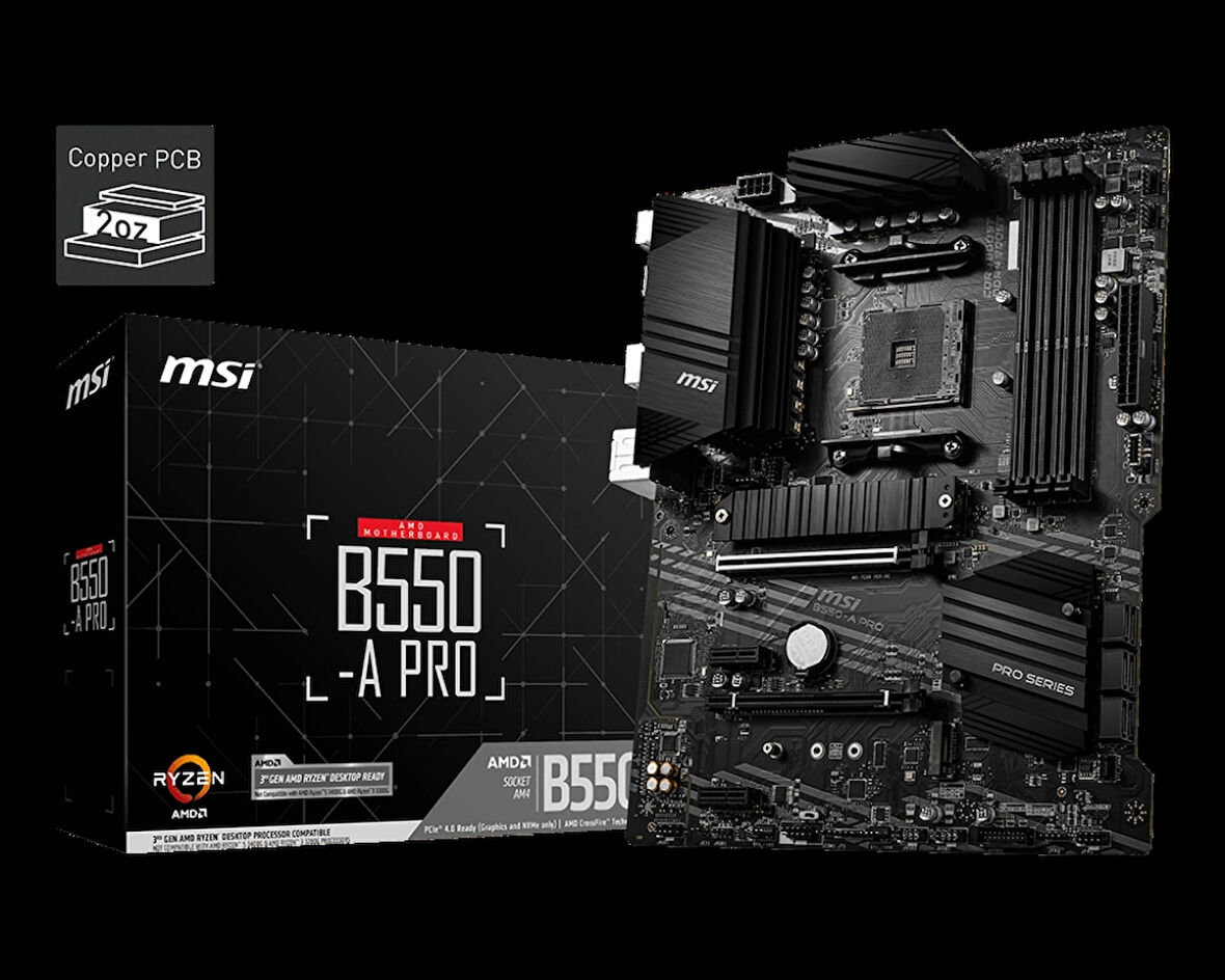 Msı B550-a Pro Ddr4 3200mhz 1xhdmı 1xdp 2xm.2 Usb 3.2 Atx Am4 (3.nesil İşlemci Uyumlu)