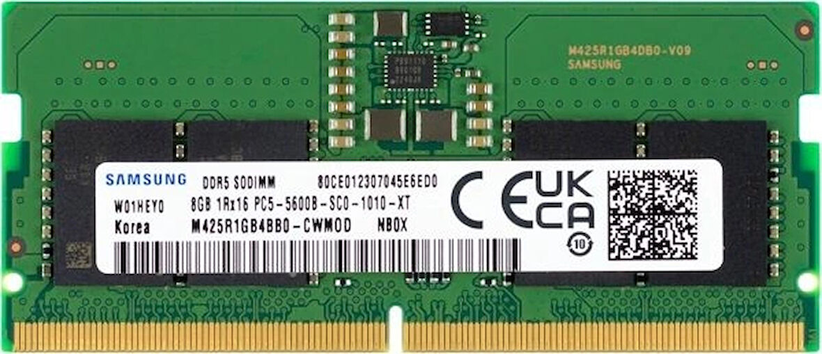 Samsung 8 Gb Ddr5 5600 Mhz Sodımm Kutusuz