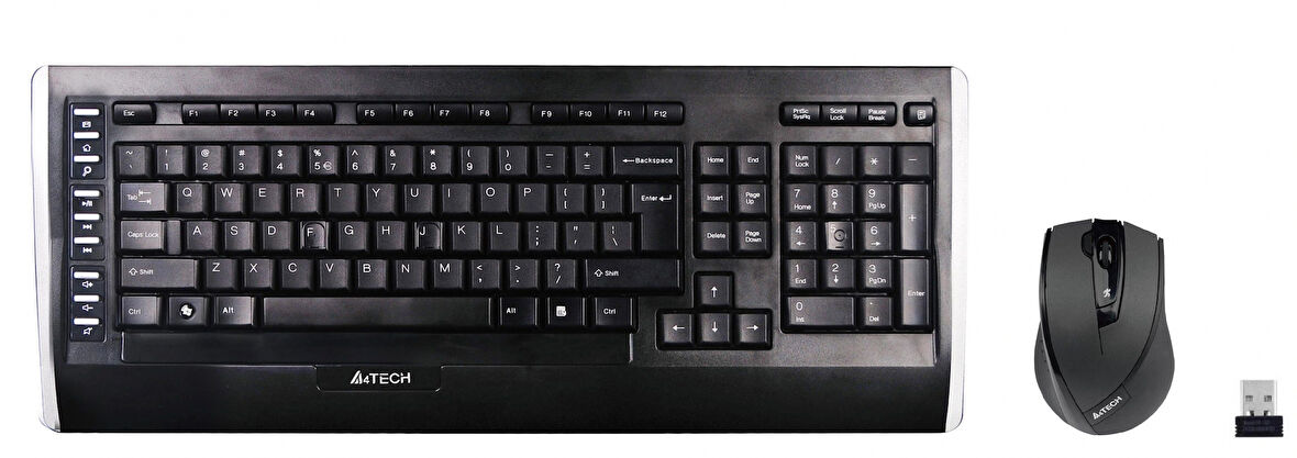A4 Tech 9300f Kablosuz Q Klavye-mouse Siyah-gri Se