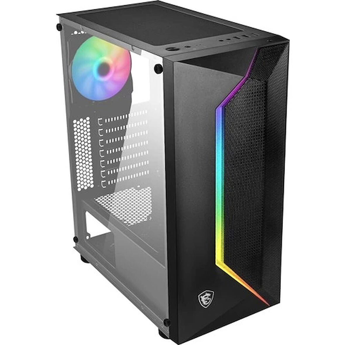 Msı Mag Vampırıc 100r Temperli Cam 1 X A-rgb Fan 1 X 120mm Fan Atx Gamıng Bilgisayar Kasası