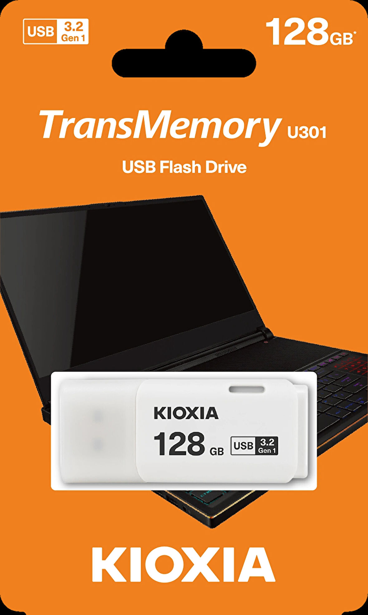 128gb Usb3.2 Gen1 Kıoxıa Beyaz Usb Bellek Lu301w128gg4