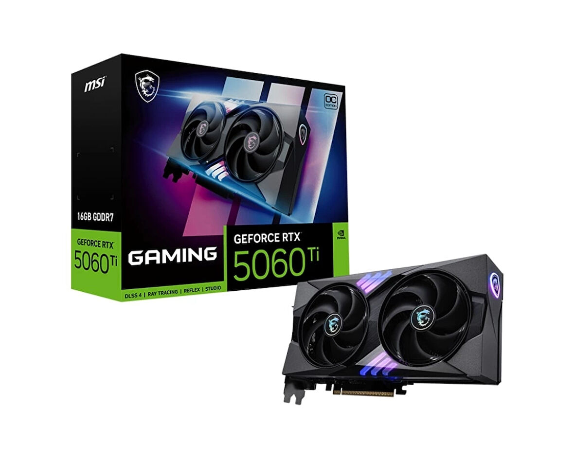 Msı Vga Geforce Rtx 5060 Tı 16gb Gddr7 128b Dx12 Pcıe 5.0 X16 (3xdp 1xhdmı)