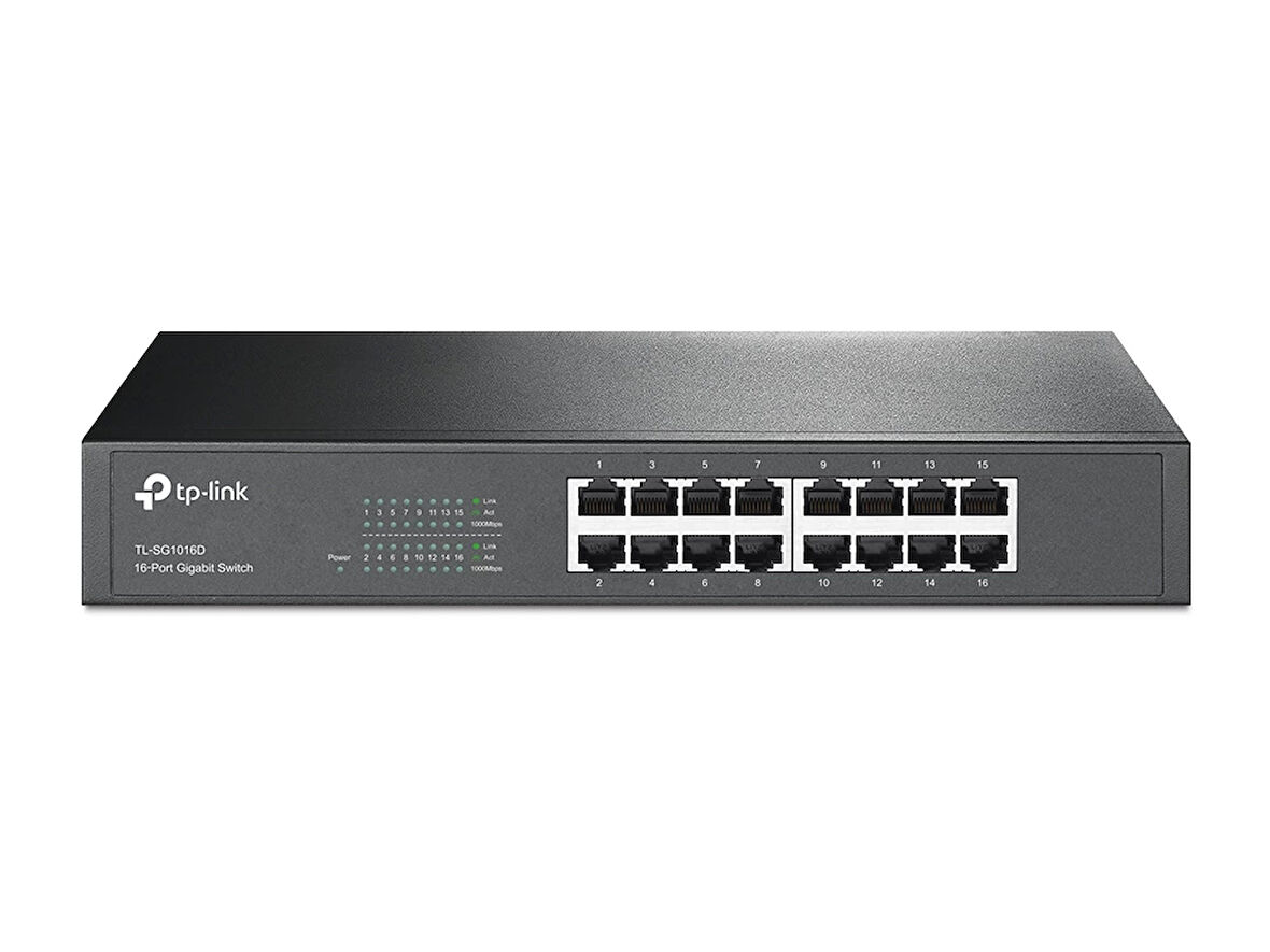 Tp-lınk Tl-sg1016d 16port 10/100/1000 Yönetilemez Swıtch