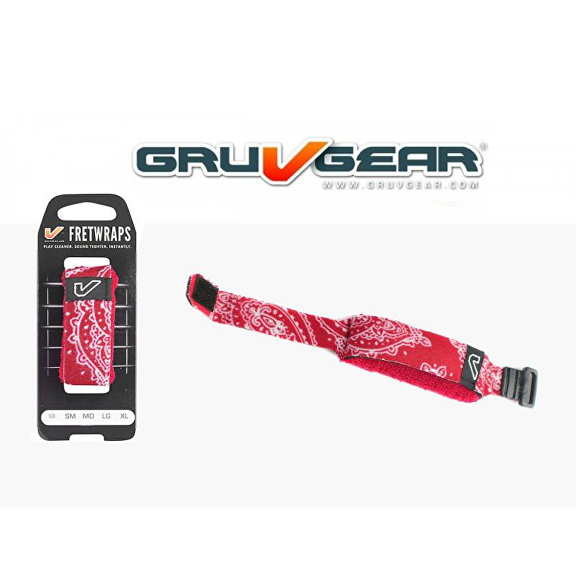 Gruv Gear FretWrap - Kırmızı Bandana - Medium