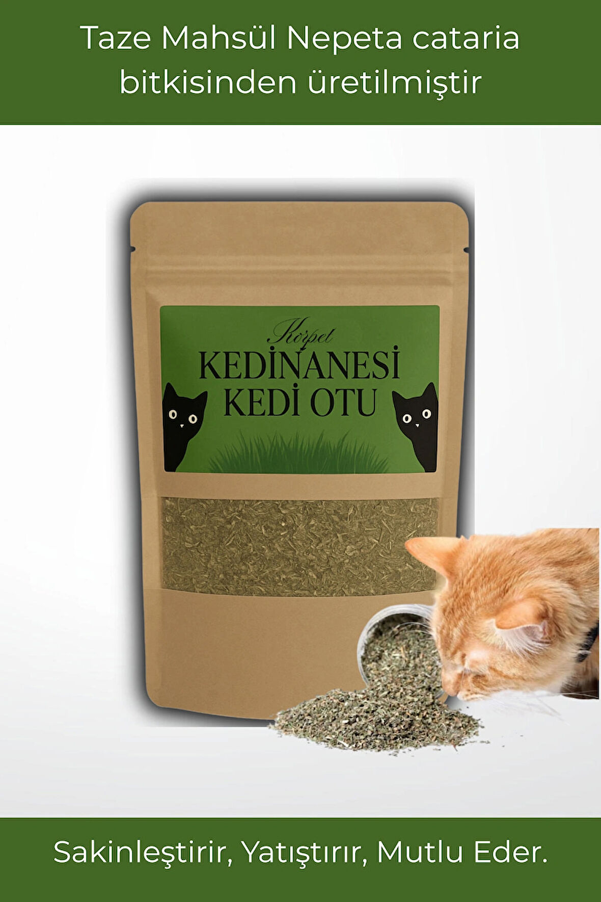 Doğal Orjinal Kedi Nanesi Catnip Kurutulmuş Taze Mahsül 20 gr
