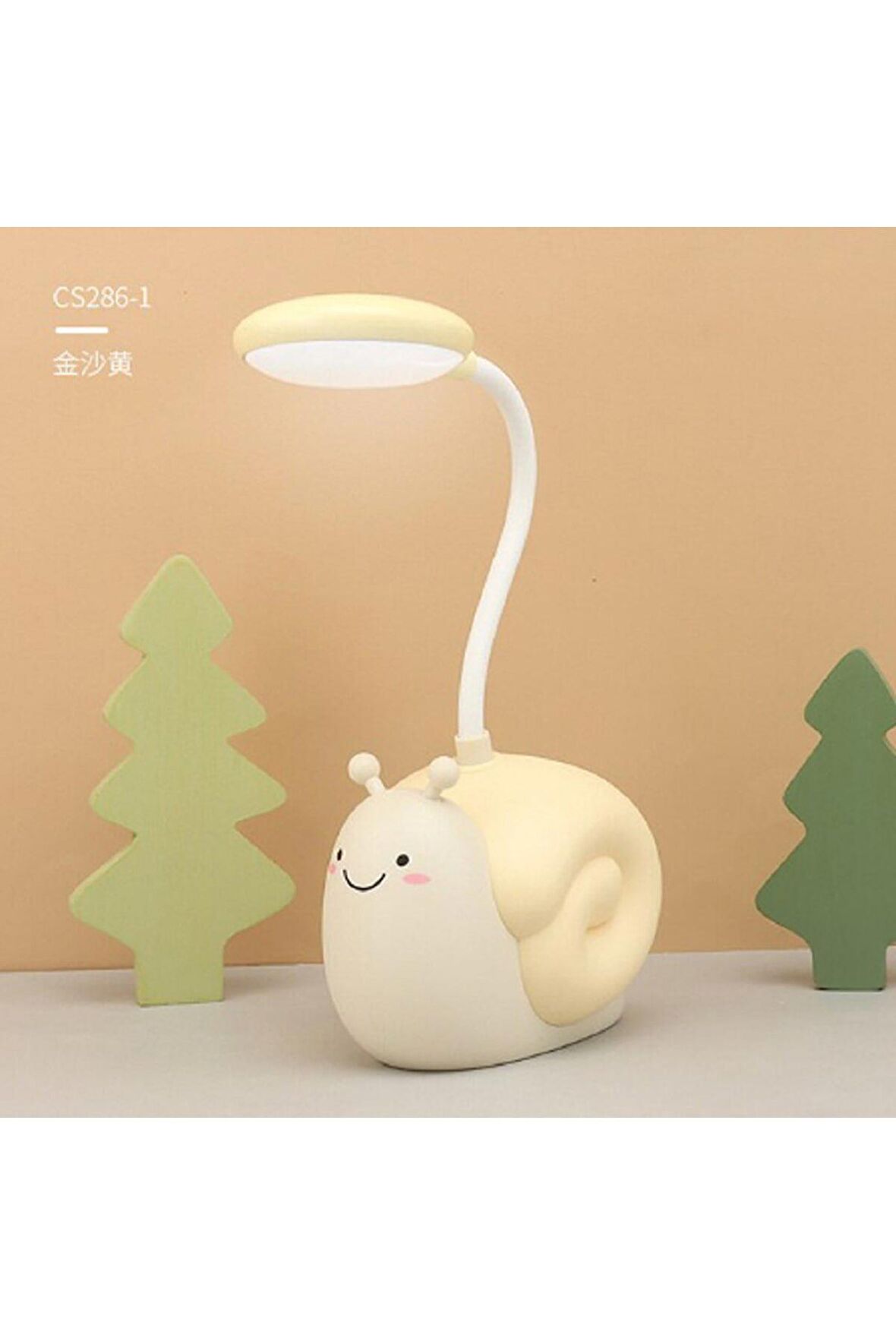 Sevimli Salyangoz Masa Lambası Göz Koruması Enerji Tasarrufu Okuma Lambası