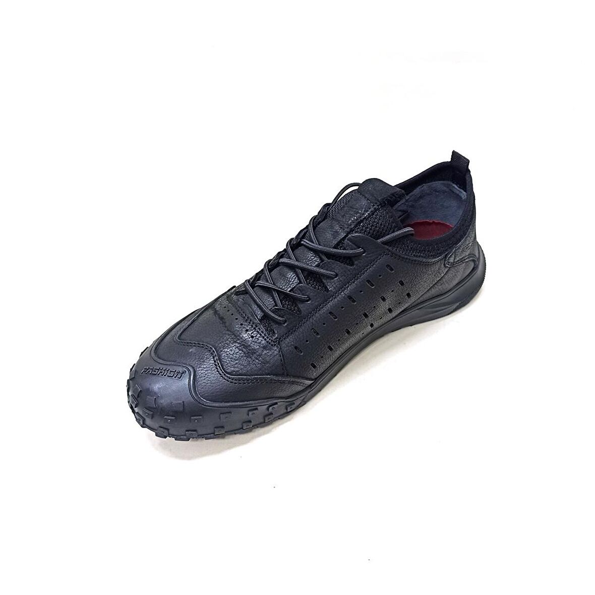 MARCOMEN SİYAH DERİ ERKEK SNEAKER AYAKKABI