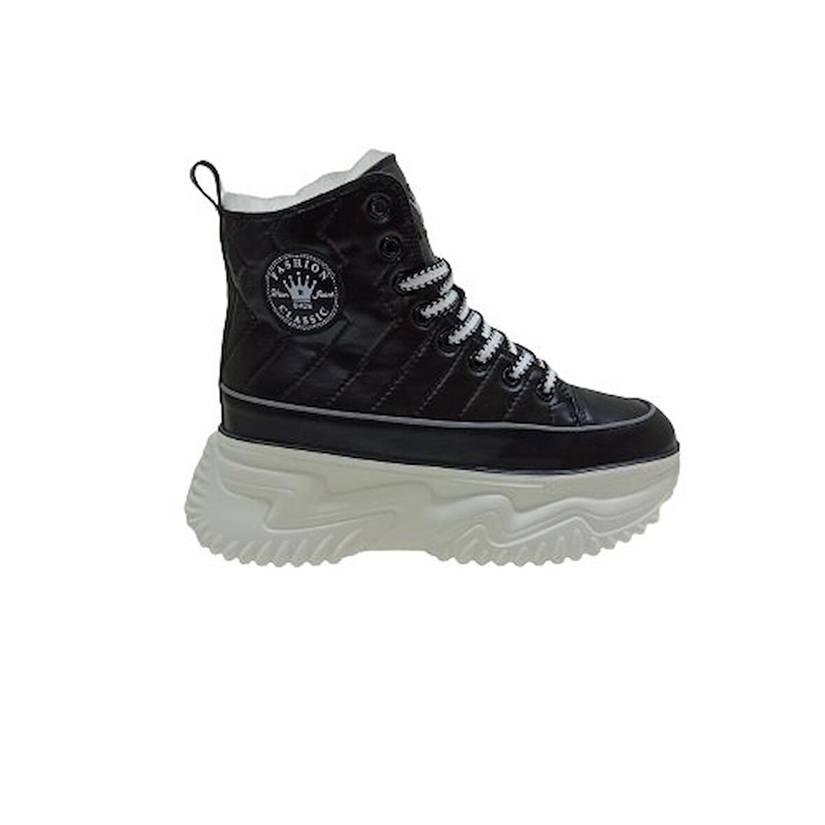 GUJA SİYAH KADIN SNEAKER BOT AYAKKABI
