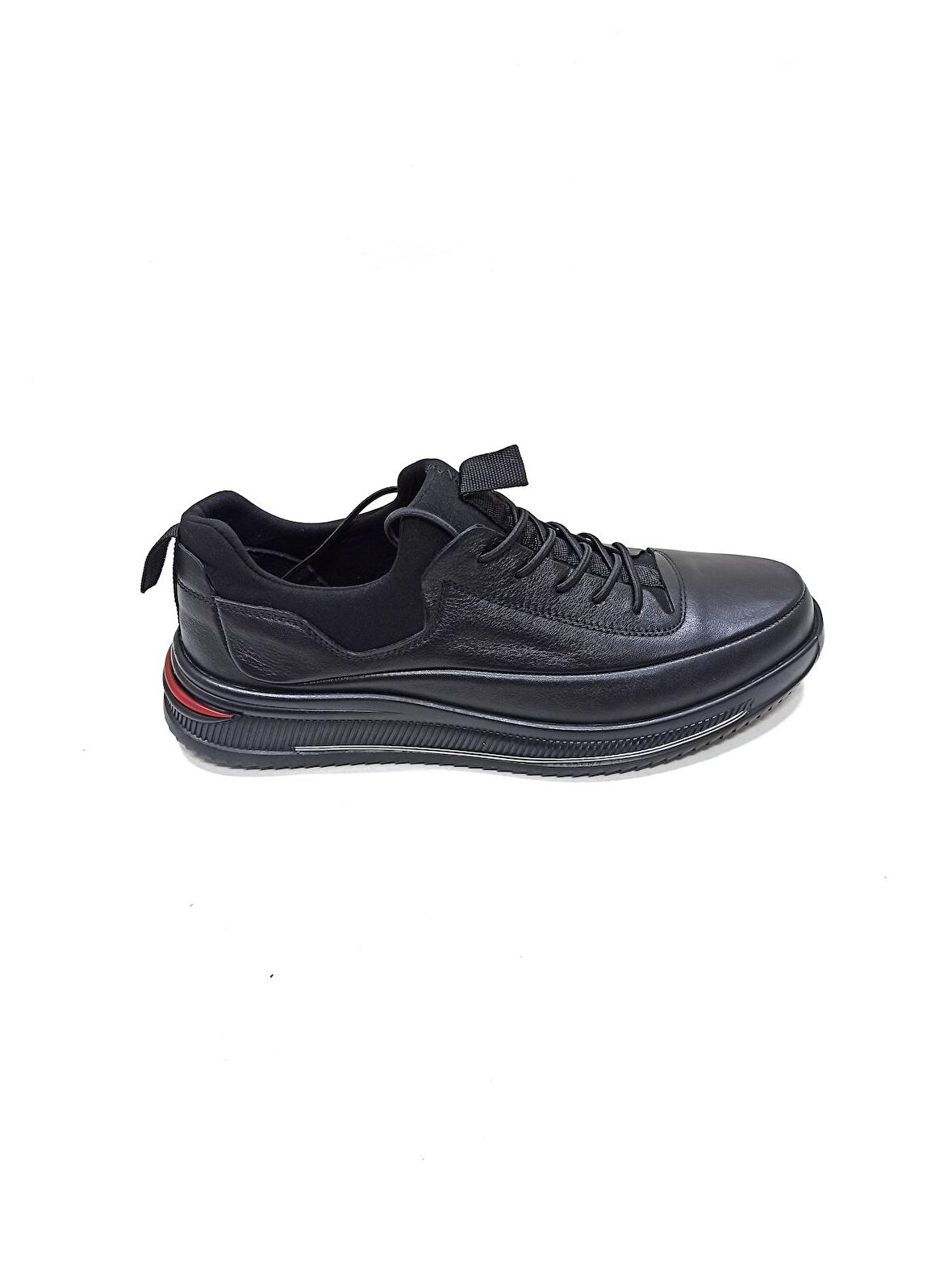 MARCOMEN SİYAH DERİ ERKEK SNEAKER AYAKKABI